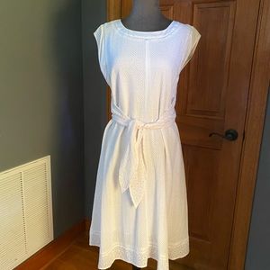 Cabi #5106 Lizzie Eyelet Lace Tie Front Sleeveless Dress